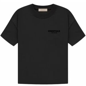 NWT Fear of God Essentials T-shirt  Black Limo Size L